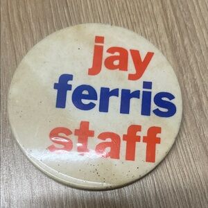 Vintage Jay Ferris Circular Staff Pin